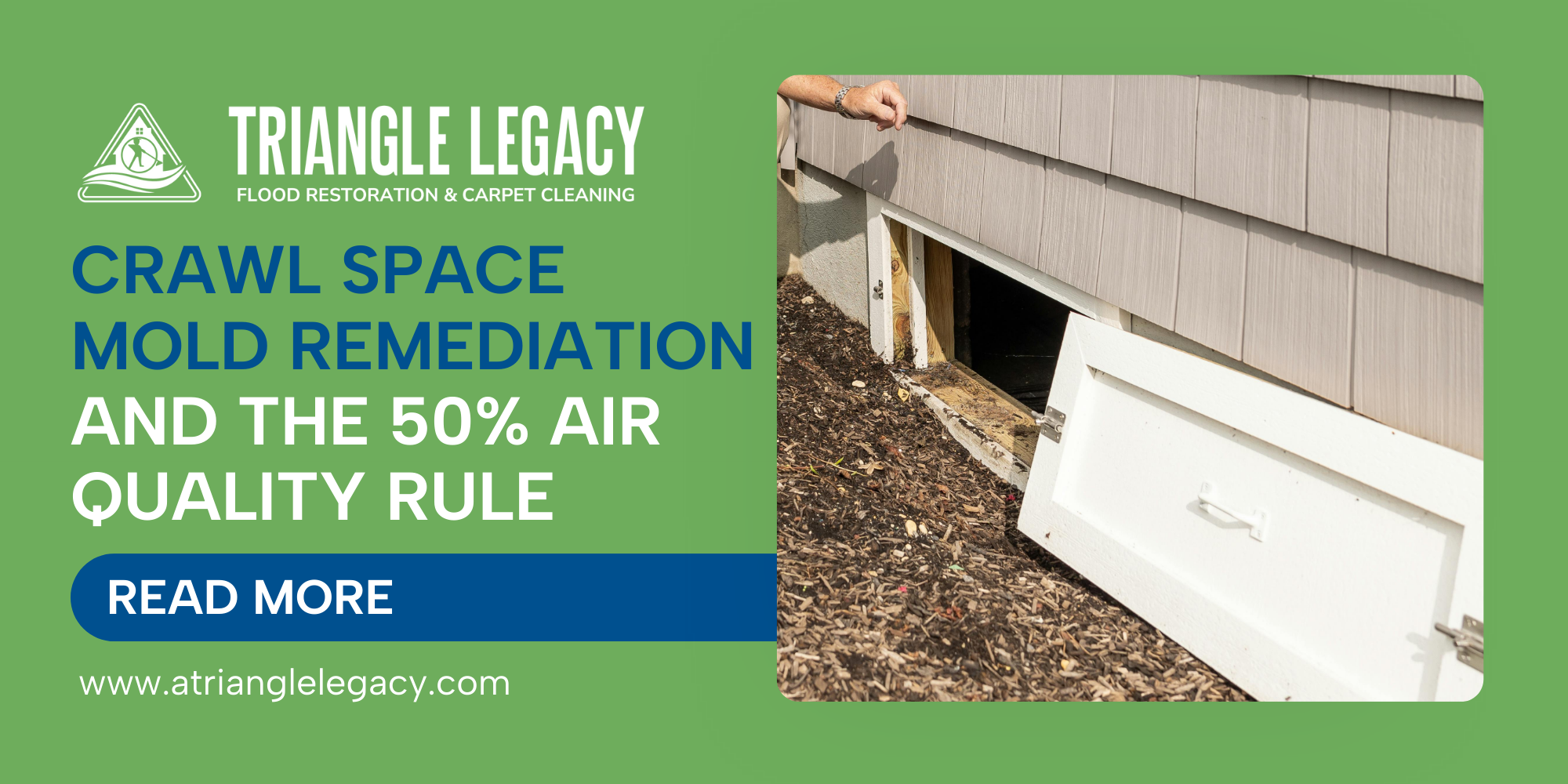crawl space mold remediation and air quality rule explained with crawl space entry image